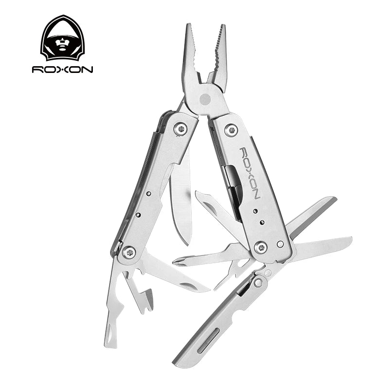 ROXON M2 14 in 1 Mini Multitool Small Lightweight with Folding Scissors Mini Storm Wild Frontier Gear LLC