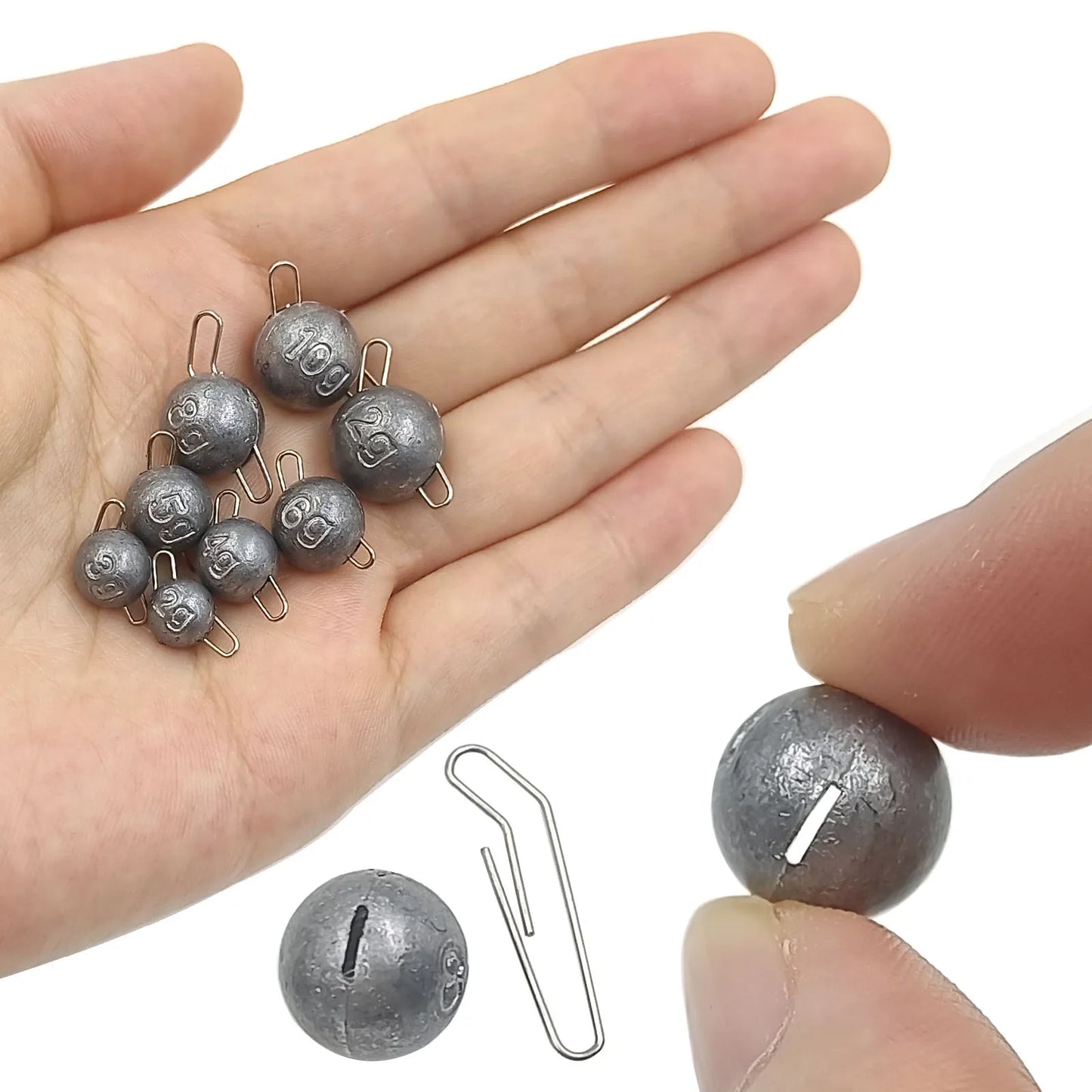 50/40/35 Cannonball Fishing Weights Sinkers Quick Set Up Jig Head Ball Sinker Cheburashka Weight for Bass Trout Pike Perch Pesca Wild Frontier Gear LLC