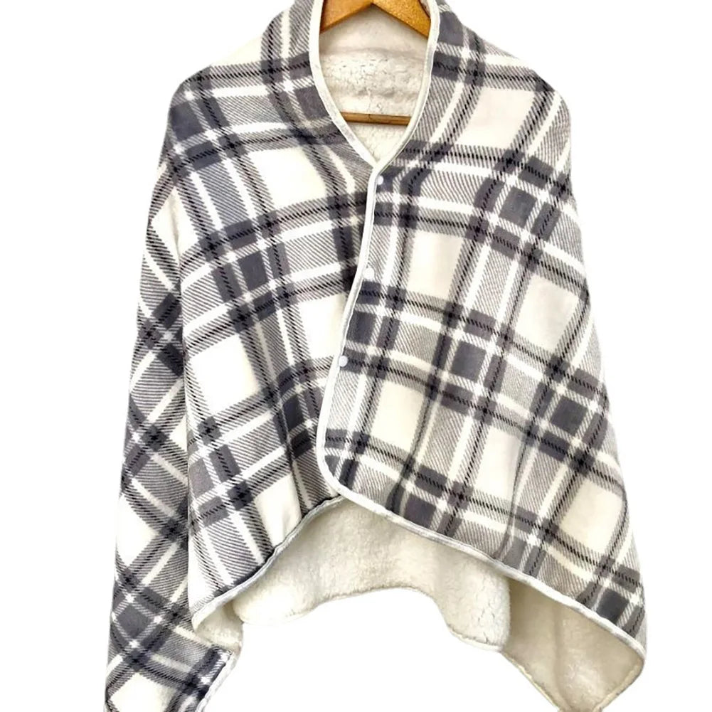 USB Charging Heated Blanket Shawl 3 Heating Levels Warm Carpet Wearable Electric Shawl for Outdoor Camping Home Office Sleeping Wild Frontier Gear LLC