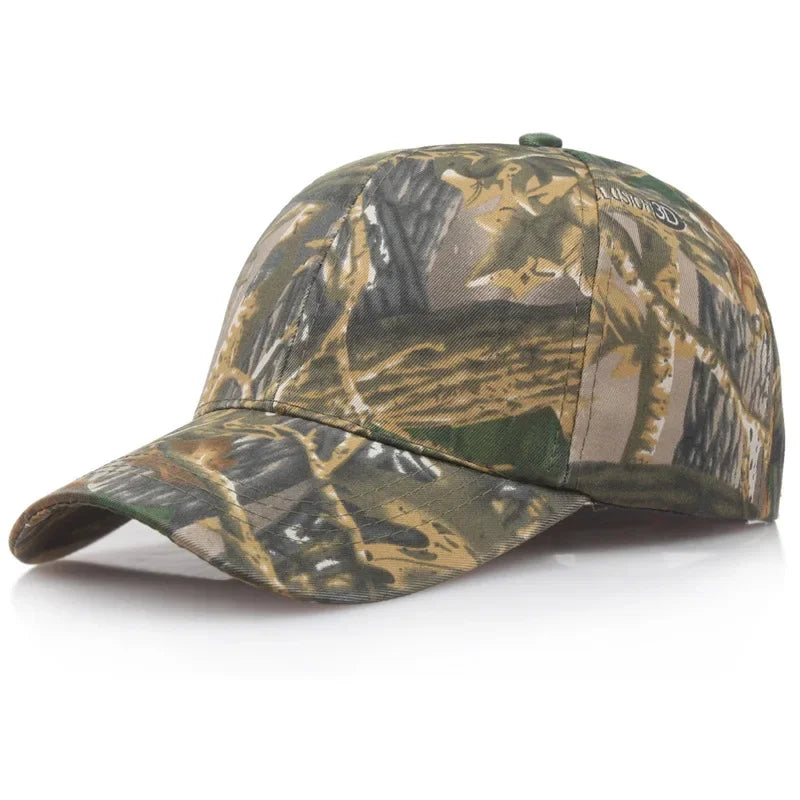 New Camouflage Outdoor Sport Hunting Cap Men Snapback Jungle Stripe Hat Wild Breathable Camo Caps