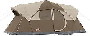 Coleman WeatherMaster 10-Person Tent, Weatherproof Tent with Rainfly & Room Divider, Spacious Family Tent with Carry Bag Wild Frontier Gear LLC