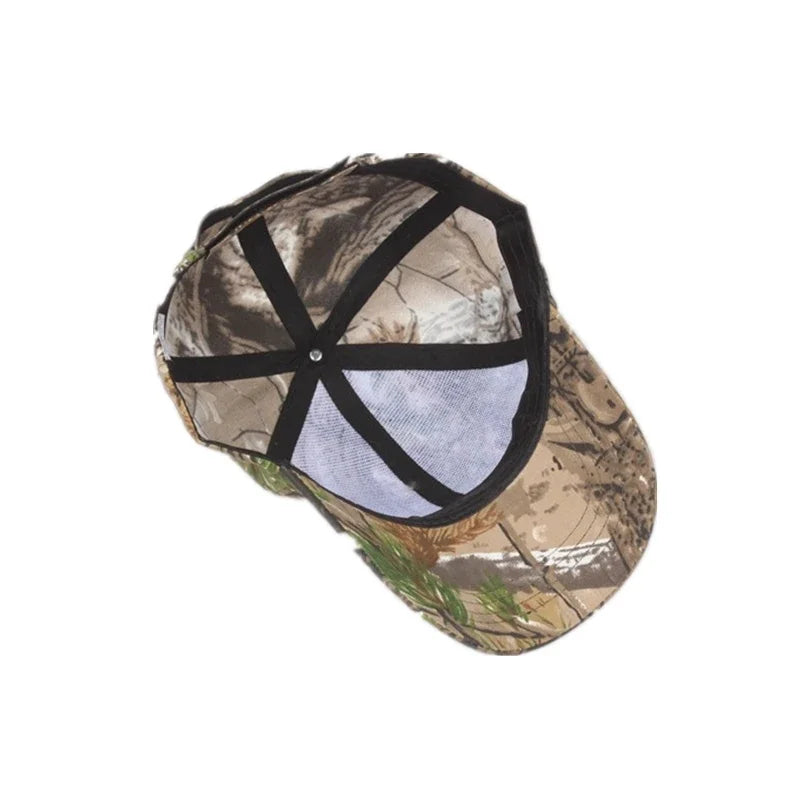 New Camouflage Outdoor Sport Hunting Cap Men Snapback Jungle Stripe Hat Wild Breathable Camo Caps