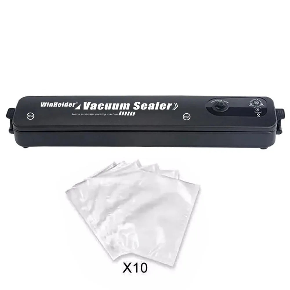 Portable Home 3 IN 1 Vacuum Sealer Machine Automatic Food Preservation Storage Dry Wet Vaccum Packing with Free 10 Sealing Bags