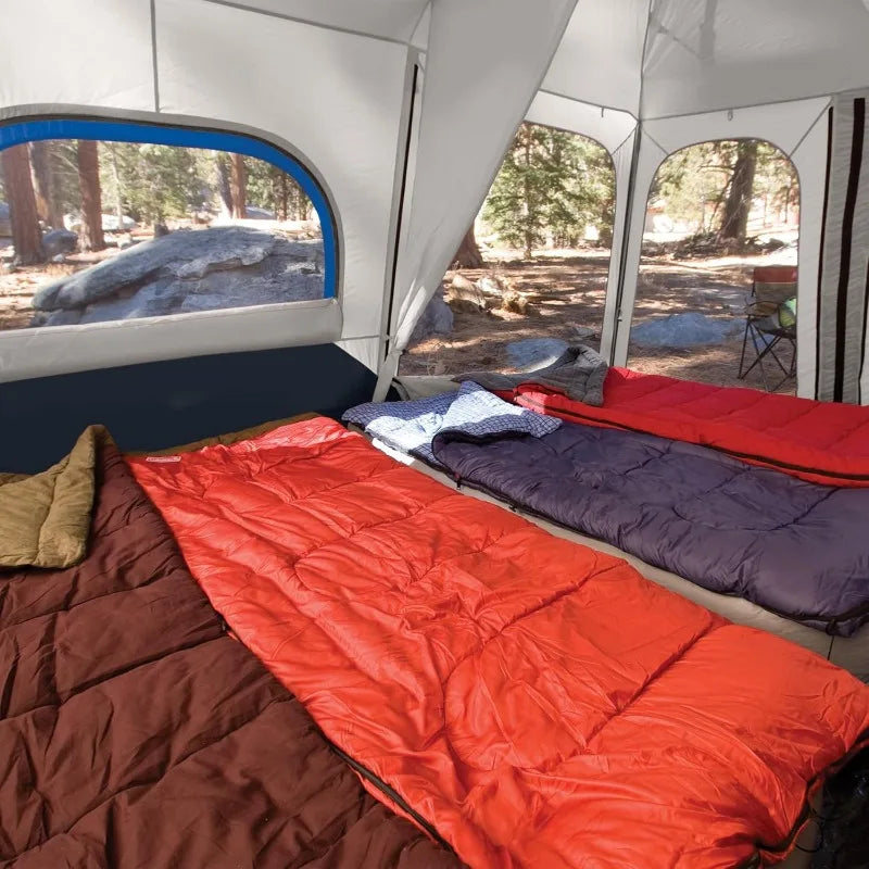 Coleman Cabin Tent with 1-Minute Setup, 4/6/8/10 Person Instant Tent with Weatherproof Floor, Pre-Attached Poles, Air Vent Wild Frontier Gear LLC
