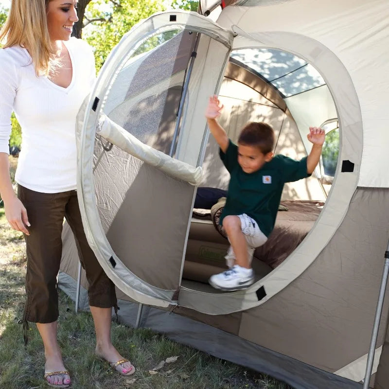 Coleman WeatherMaster Tent with Screened Porch, Weatherproof 6-Person Tent with Screen Room, Rainfly & Carry Bag Included Wild Frontier Gear LLC