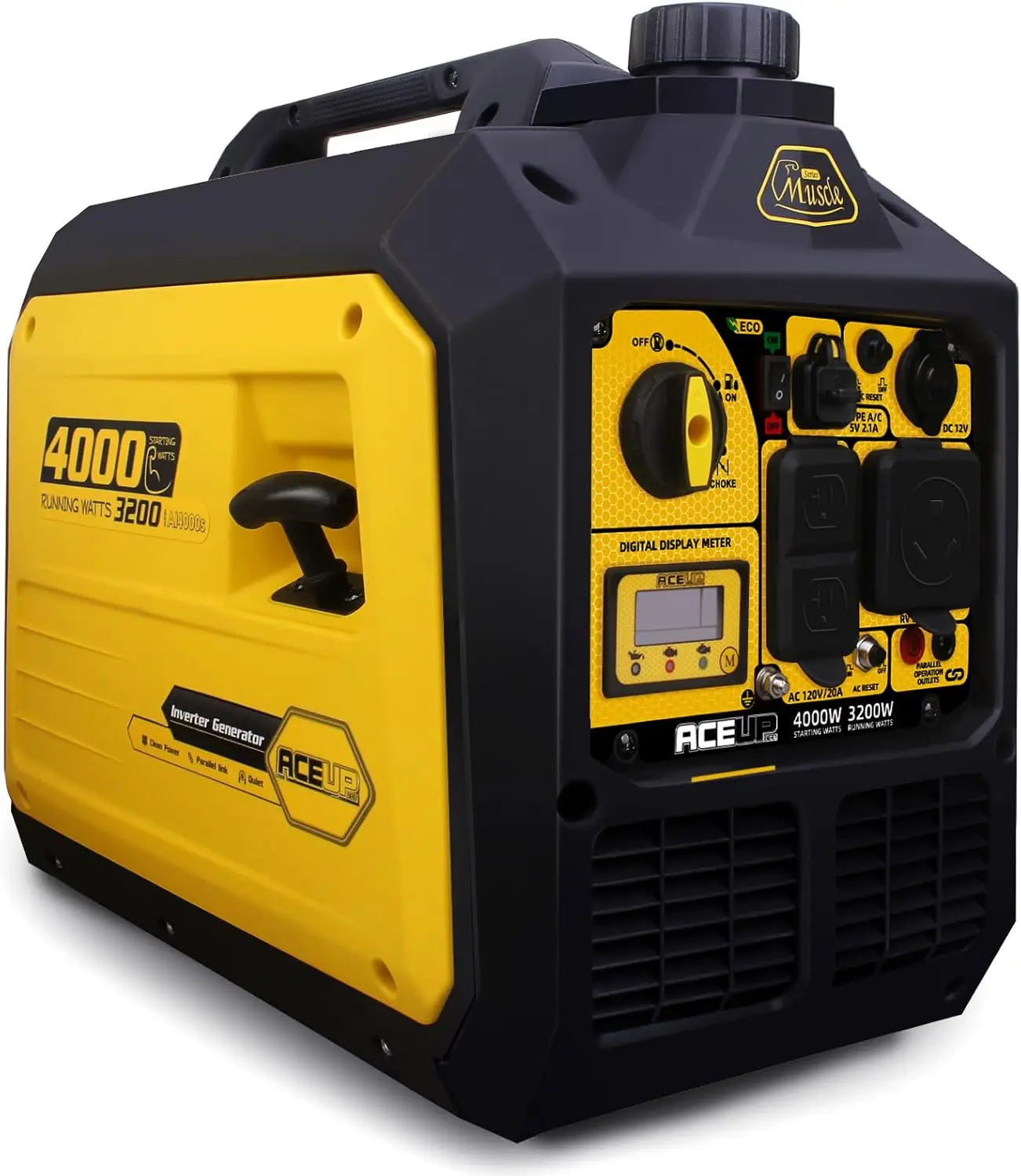 Aceup Energy 4000 Watt Portable Inverter Generator, Gas Powered Generator Quiet for Home, RV-Ready, EPA Compliant Wild Frontier Gear LLC