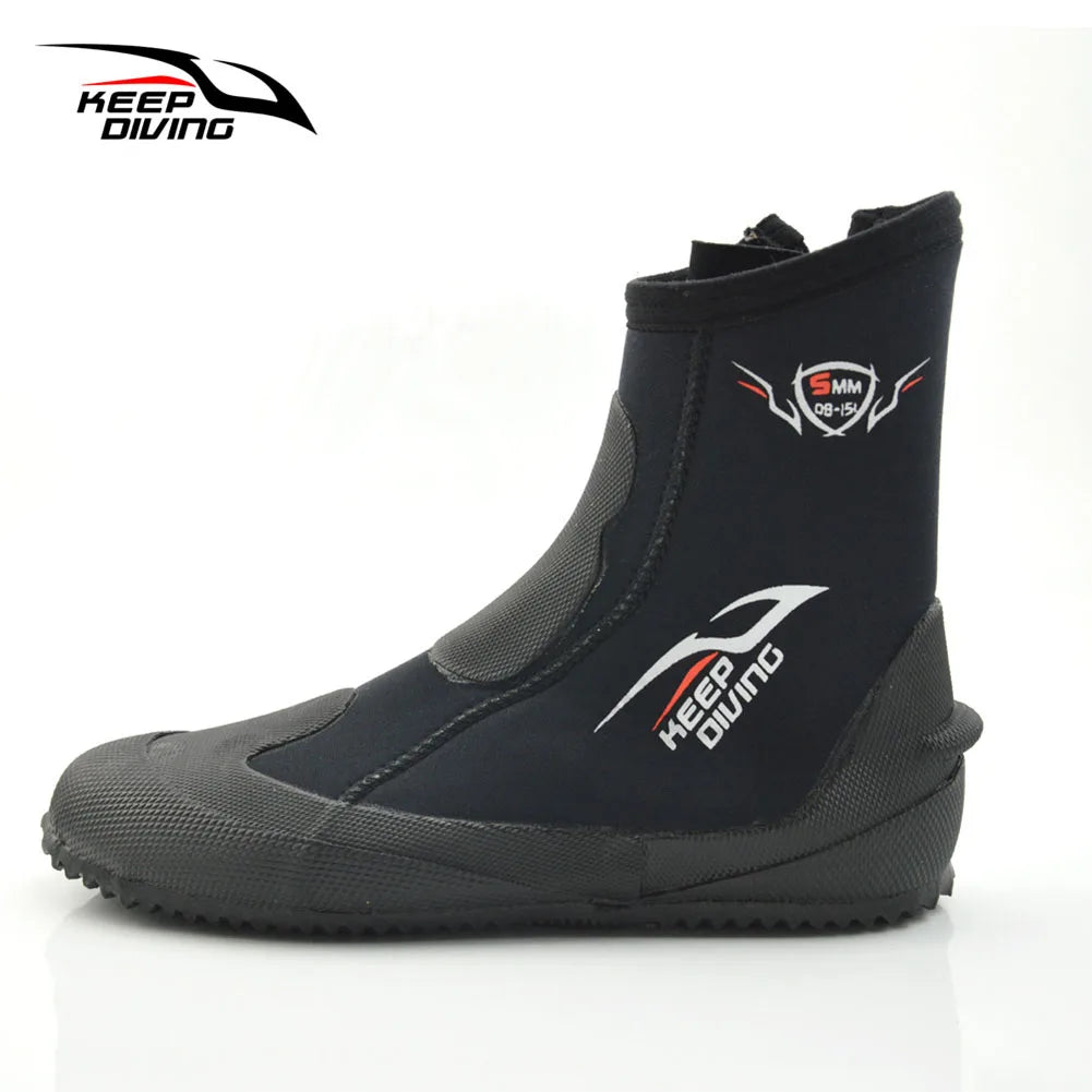 Title: These 5mm Neoprene Scuba Diving Boots Will Keep Your Feet Warm No Matter How Cold the Water Gets!