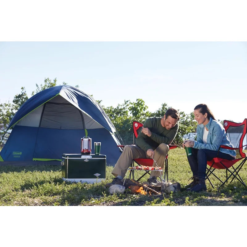Coleman Sundome Tent with Rainfly, Weatherproof Tent Sets Up in 10 Mins PFAS-Free 4 Person(Navy Blue) Wild Frontier Gear LLC