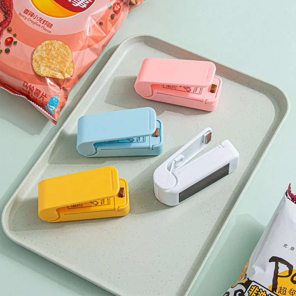 Snacks Packer Hand Press Plastic Packaging Machine 2-speed Adjustable Vacuum Seal Clamps Moisture-proof Preservation Bags Sealer