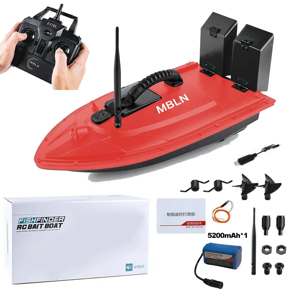 MBLN Brand,Fishing Bait Boat,500m Remote Control,Bait Boat,1.5KG,Double Bait Tank Loading,Support Automatic Cruise/Route