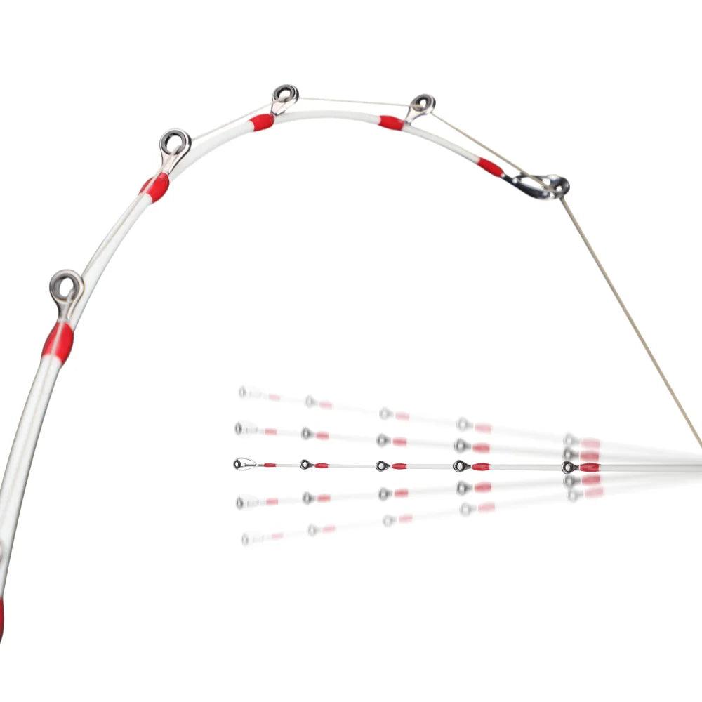 ROLLFISH Solid Tip Octopus Squid Cuttle Carbon Fiber Casting Fishing Rod Saltwater Boat Light Jigging Rod Action 9:1 WT144g 1.8M - Wild Frontier Gear LLC