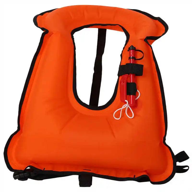Snorkel Vest Adults Portable Life Jacket Inflatable Swim Vest Buoyancy Aid Swim Jackets - Wild Frontier Gear LLC