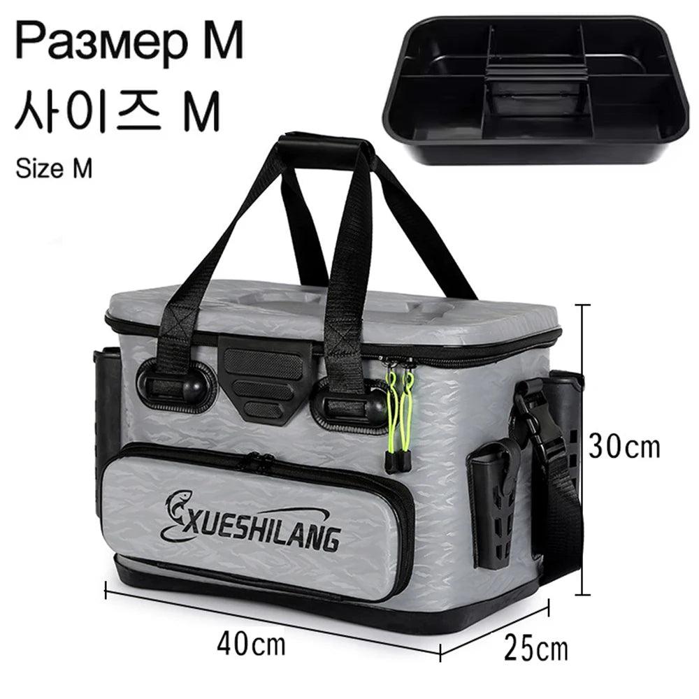 EVA Multifunction Fishing Bucket Rod Bait Reel Lure Live Fish Storage Bag Large Capacity Camping Fishing Accessories Tackle Box - Wild Frontier Gear LLC