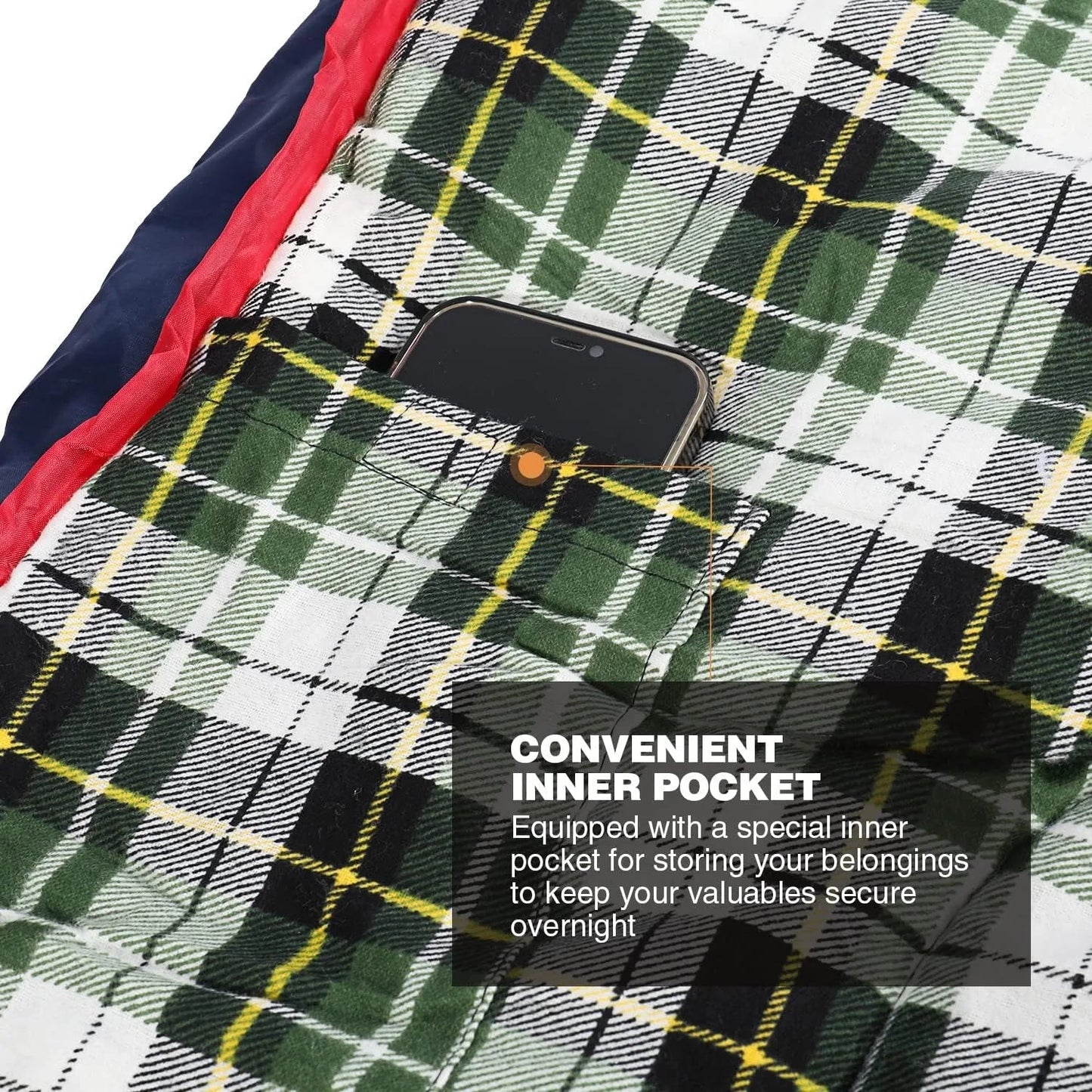 REDCAMP Cotton Flannel Sleeping Bag for Camping Backpacking, Adults Cold Weather Envelope Sleeping Bags with 2/3/4lbs Filling Wild Frontier Gear LLC
