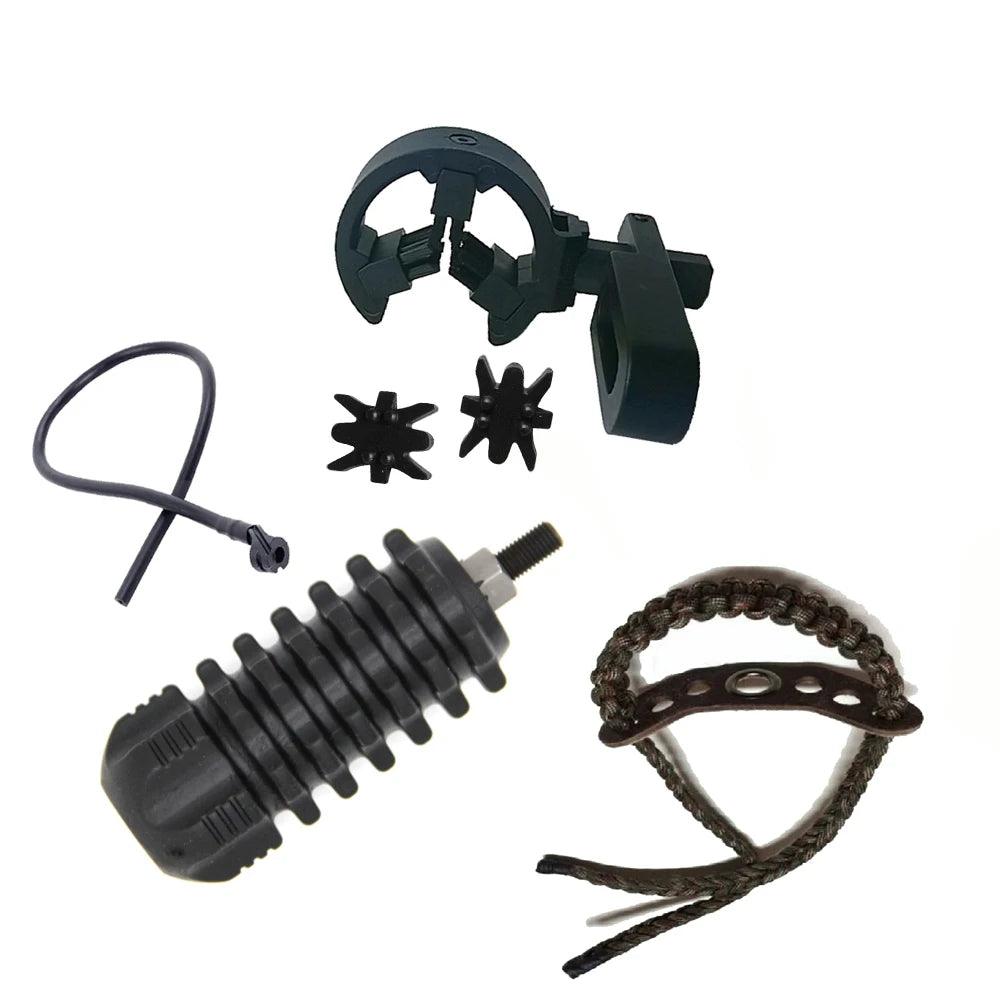 Compound Bow Upgrade Kit 6pcs In One with Sight Arrow Rest Stabilizer Wrist Sling String Silencer Wrench Orignal - Wild Frontier Gear LLC