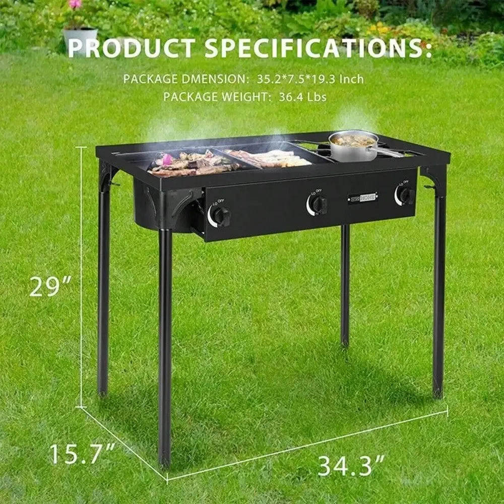 Professional Outdoor Stove Propane Burner Portable Cooker Grill, Camping Burner With Listing Regulator Wild Frontier Gear LLC