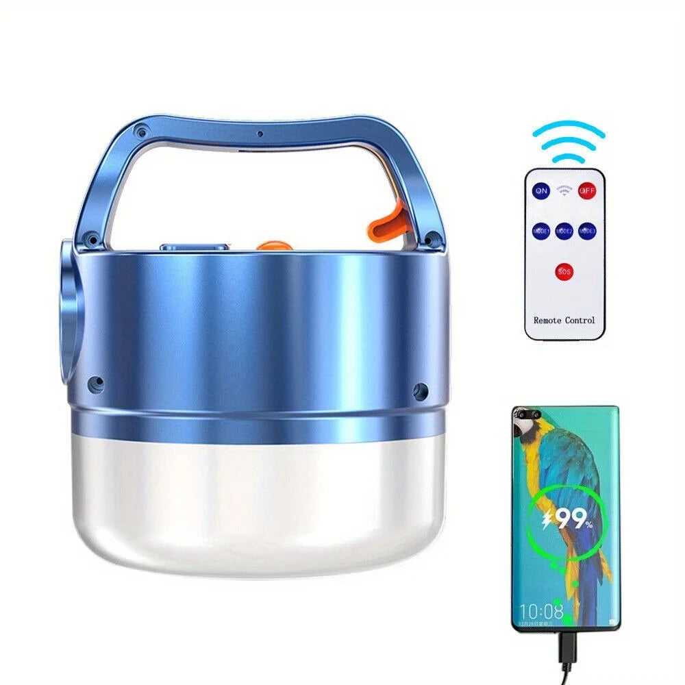 LED Solar Camping Light Tent Light Bulb Outdoor Lighting Metal Hook Rechargeable