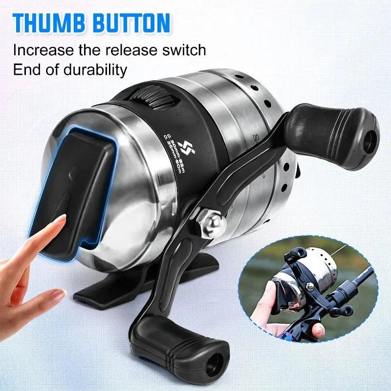 Sougayilang High-Speed Bullet Fishing Reel with Dual Pickup System - 3.9:1 Gear Ratio for Outdoor Casting - Wild Frontier Gear LLC