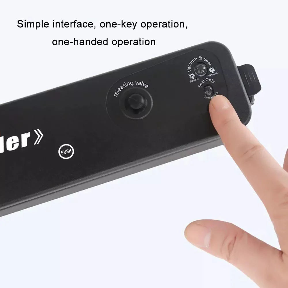 Portable Home 3 IN 1 Vacuum Sealer Machine Automatic Food Preservation Storage Dry Wet Vaccum Packing with Free 10 Sealing Bags