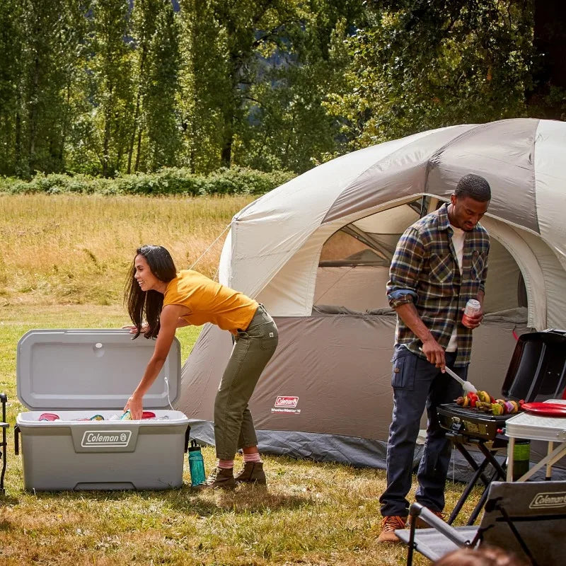 Coleman WeatherMaster 10-Person Tent, Weatherproof Tent with Rainfly & Room Divider, Spacious Family Tent with Carry Bag Wild Frontier Gear LLC
