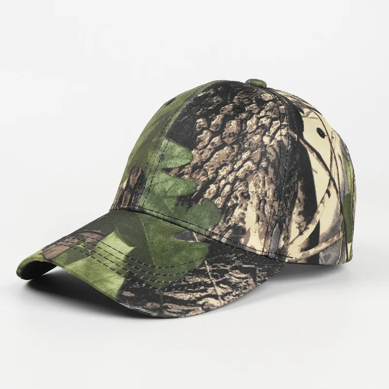 6 Colors Bionic Camouflage Hunting Fishing Hats Jungle Camo Photography Cap Summer Sunshade Adjusted Sizes Baseball Peaked Cap