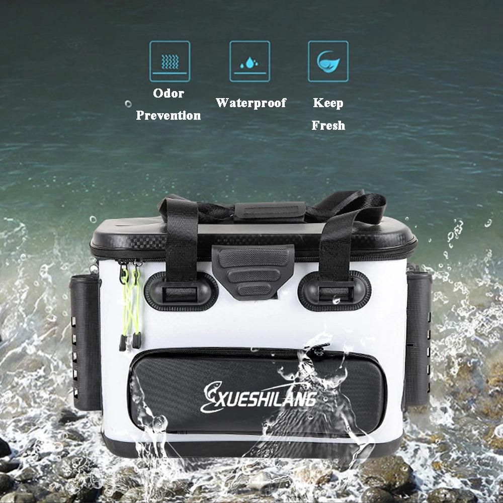 EVA Multifunction Fishing Bucket Rod Bait Reel Lure Live Fish Storage Bag Large Capacity Camping Fishing Accessories Tackle Box - Wild Frontier Gear LLC