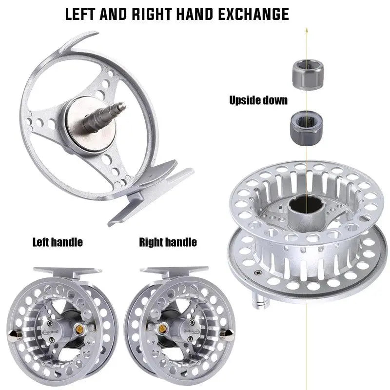 Sougayilang 5/6 Fly Fishing Reel - Lightweight Aluminum Fishing Wheel with 11kg Max Drag for Lake and River Fishing - Wild Frontier Gear LLC
