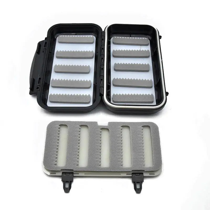 Waterproof Fly Fishing Box Black Tackle Lure Bait Fish hook Box ABS Plastic Fishing Accessory Tool Storage Box For fishing goods - Wild Frontier Gear LLC