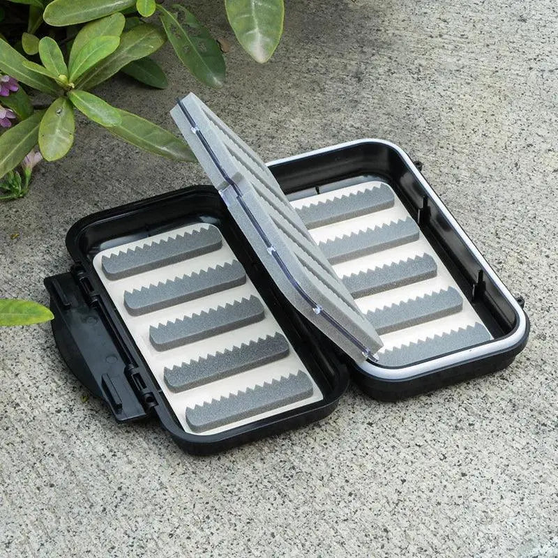 Waterproof Fly Fishing Box Black Tackle Lure Bait Fish hook Box ABS Plastic Fishing Accessory Tool Storage Box For fishing goods - Wild Frontier Gear LLC