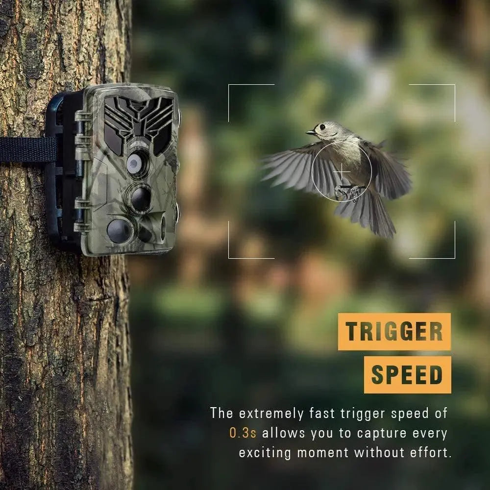 20MP Ultra HD Waterproof Trail Camera with Night Vision and Motion Detection for Outdoor Wildlife Monitoring - Wild Frontier Gear LLC
