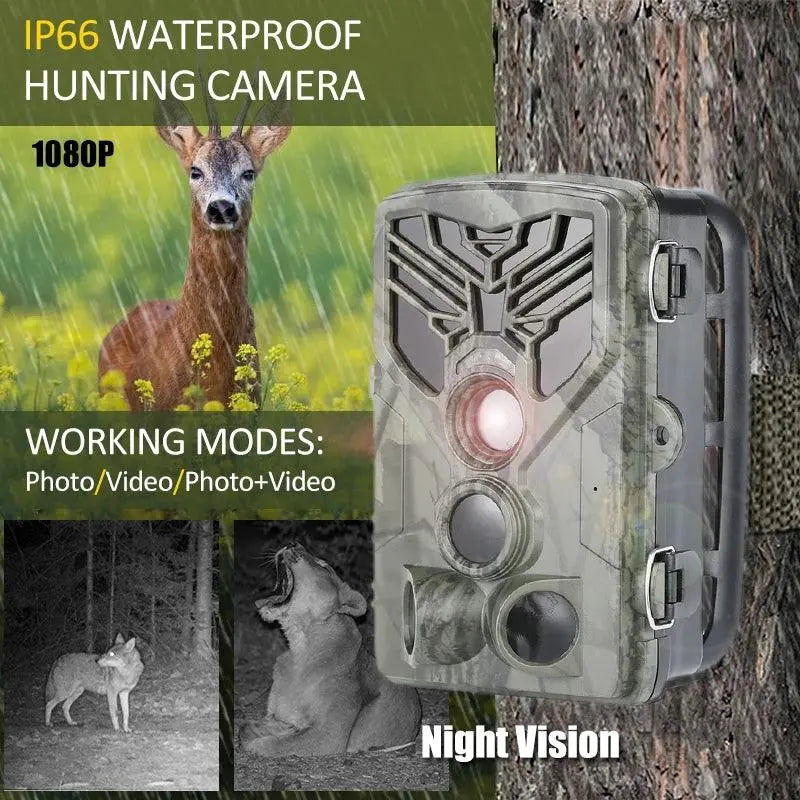 20MP Ultra HD Waterproof Trail Camera with Night Vision and Motion Detection for Outdoor Wildlife Monitoring - Wild Frontier Gear LLC