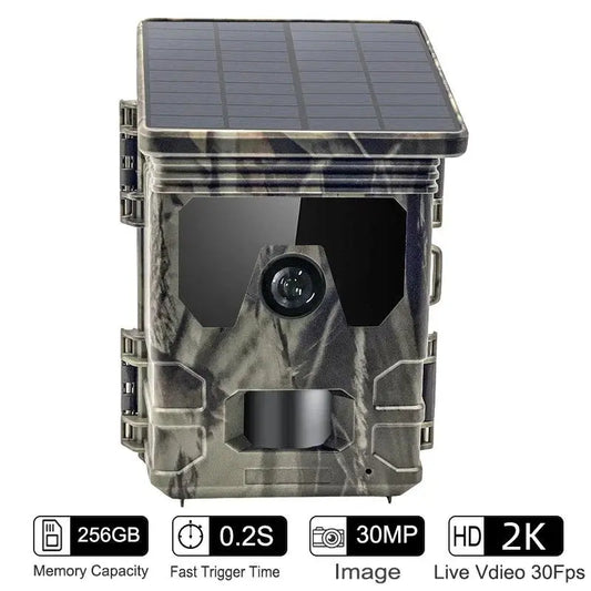 4G LTE Wildlife Trail Camera with 30MP Photos & 2.7K Video, No Glow Night Vision, Motion Activated with 120° Wide Angle - Wild Frontier Gear LLC