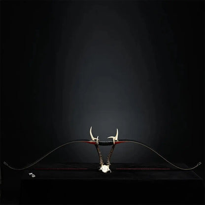 55-Inch Traditional Archery Bow with Red Pear Riser - 20-50lbs Hunting and Shooting Gear - Wild Frontier Gear LLC
