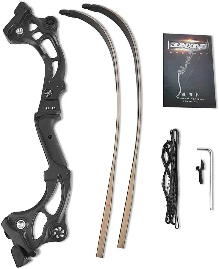 64-Inch Right-Handed Takedown Recurve Bow Set for Archery Competition and Hunting, Adjustable 30-55lbs Draw Weight - Wild Frontier Gear LLC