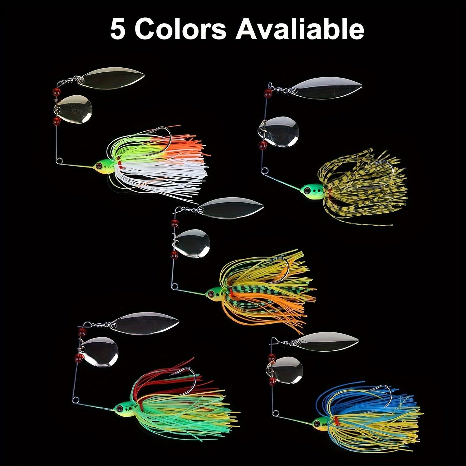 Goture Bass Fishing Lure Spinner Baits Kit - 10/15pcs Hard/Soft Buzzbaits for Freshwater and Saltwater Fishing - Wild Frontier Gear LLC