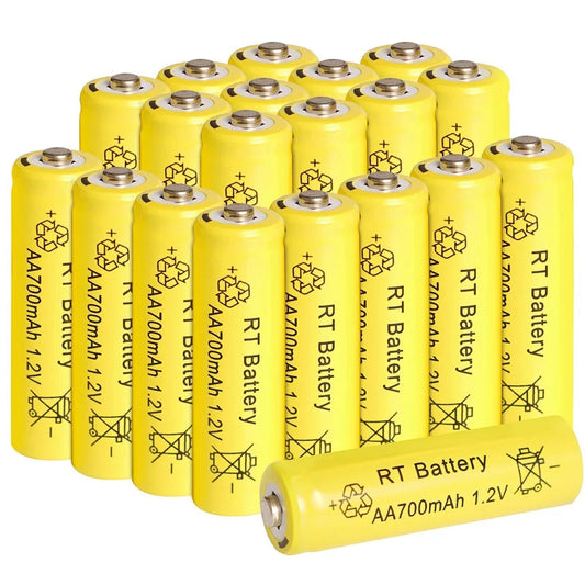 2-20Pcs AA Battery 1.2V 700mAh Ni-MH AA Rechargeable Batteries 700mAh Battery for Garden Solar Lights Toys Watch MP3 Player Wild Frontier Gear LLC