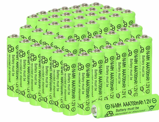 AAA Rechargeable Batteries Set 700mAh 1.2V Ni-MH Triple A Batteries High Capacity for Garden Landscaping Outdoor Solar Lights Wild Frontier Gear LLC