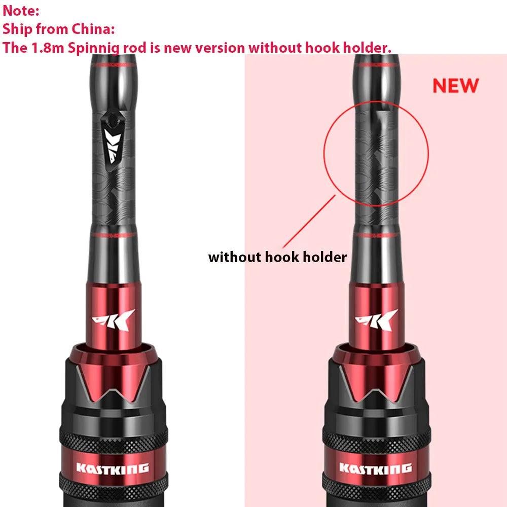 KastKing Max Steel Rod Carbon Spinning Casting Fishing Rod with 1.80m 2.13m 2.28m 2.4m Baitcasting Rod for Bass Pike Fishing - Wild Frontier Gear LLC