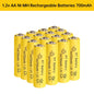 2-20Pcs AA Battery 1.2V 700mAh Ni-MH AA Rechargeable Batteries 700mAh Battery for Garden Solar Lights Toys Watch MP3 Player Wild Frontier Gear LLC