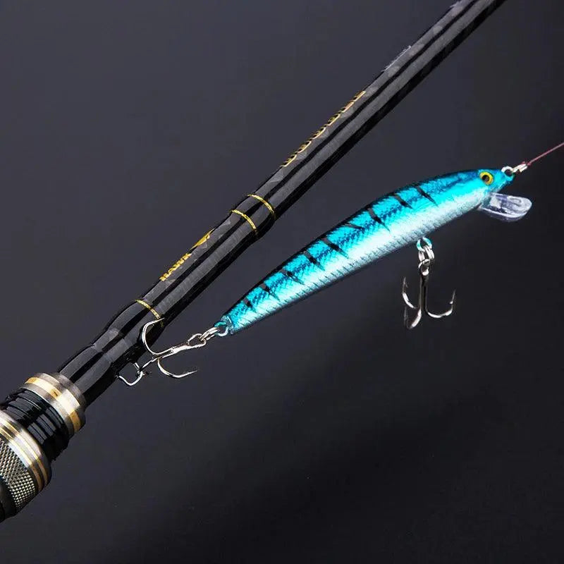 ACE HAWK 2.1m M/ML Double Tips Bass Fishing Rod Cheap China Lure Pole 4-15g Casting Light Jigging Tackle 2 Sections - Wild Frontier Gear LLC