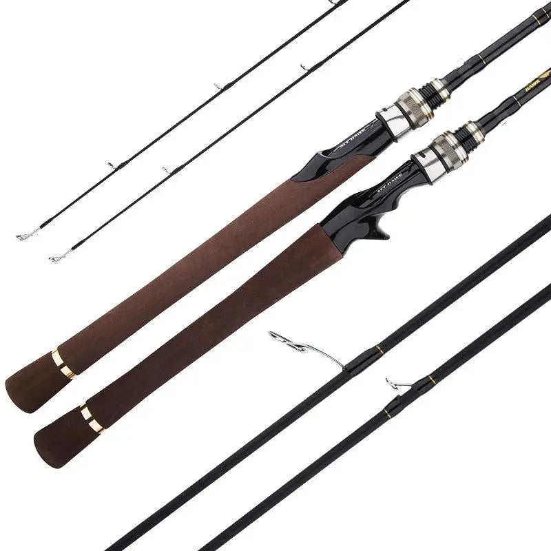 ACE HAWK 2.1m M/ML Double Tips Bass Fishing Rod Cheap China Lure Pole 4-15g Casting Light Jigging Tackle 2 Sections - Wild Frontier Gear LLC