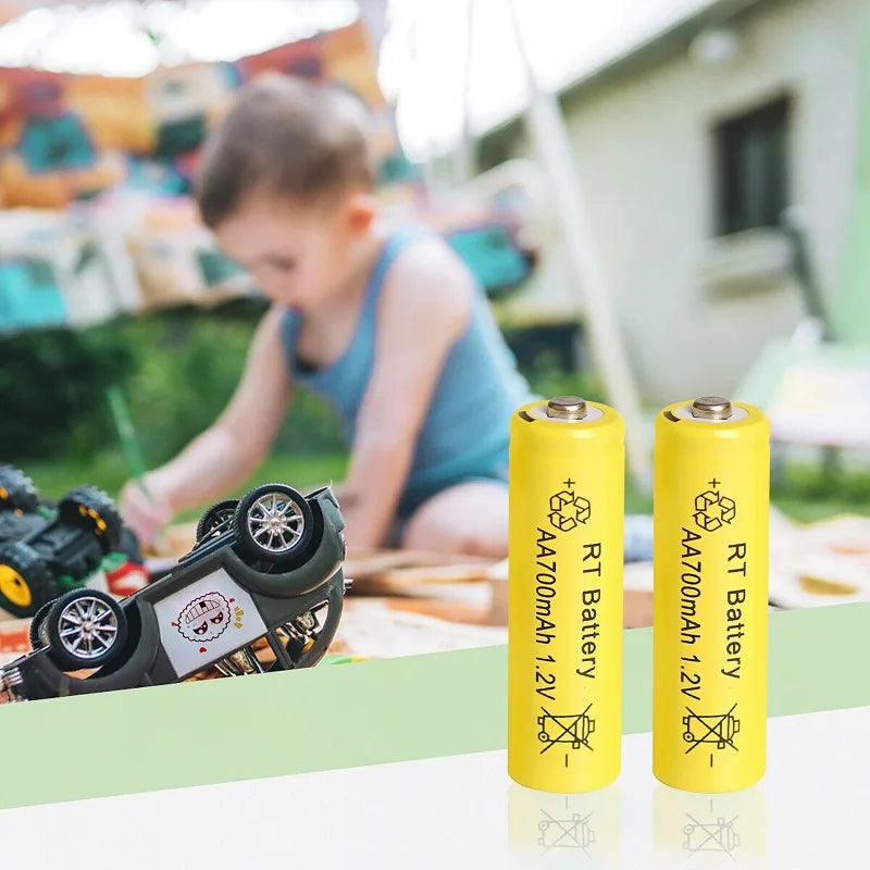 2-20Pcs AA Battery 1.2V 700mAh Ni-MH AA Rechargeable Batteries 700mAh Battery for Garden Solar Lights Toys Watch MP3 Player Wild Frontier Gear LLC