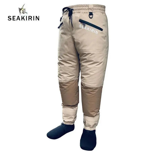 Breathable Waist High Wader for Men and Women - Waterproof Stockingfoot Fishing, Hunting, and Boating Trousers - Wild Frontier Gear LLC