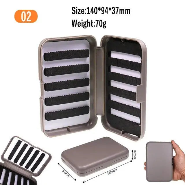 1PC Pocket Size Double Layers Waterproof Nymph Fishing Fly Box 10.5X7.0X3.1CM Fly Fishing Tackles - Wild Frontier Gear LLC