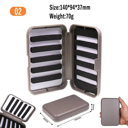 1PC Pocket Size Double Layers Waterproof Nymph Fishing Fly Box 10.5X7.0X3.1CM Fly Fishing Tackles - Wild Frontier Gear LLC