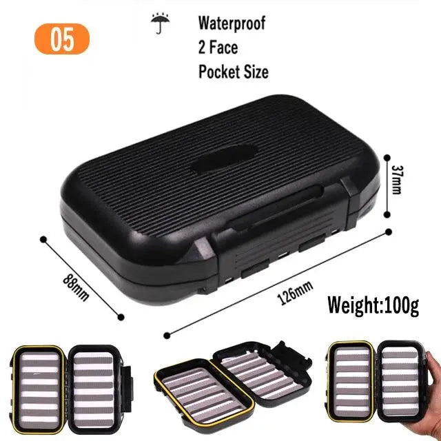 1PC Pocket Size Double Layers Waterproof Nymph Fishing Fly Box 10.5X7.0X3.1CM Fly Fishing Tackles - Wild Frontier Gear LLC