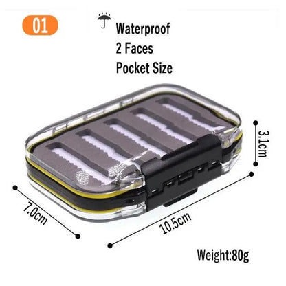 1PC Pocket Size Double Layers Waterproof Nymph Fishing Fly Box 10.5X7.0X3.1CM Fly Fishing Tackles - Wild Frontier Gear LLC