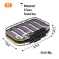 1PC Pocket Size Double Layers Waterproof Nymph Fishing Fly Box 10.5X7.0X3.1CM Fly Fishing Tackles - Wild Frontier Gear LLC