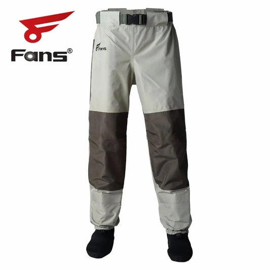 Durable 3-Ply Insulated Waist Waders for Fishing and Kayaking - Waterproof Breathable Stockingfoot Pants for Men and Women - Wild Frontier Gear LLC