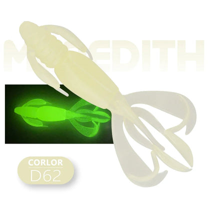 MEREDITH Fishing Lures Crazy Flapper 90mm/6.1g 10pc/Lot Craws Soft Lures Fishing Soft Bait Shrimp Bass Bait Peche Gear Wild Frontier Gear LLC